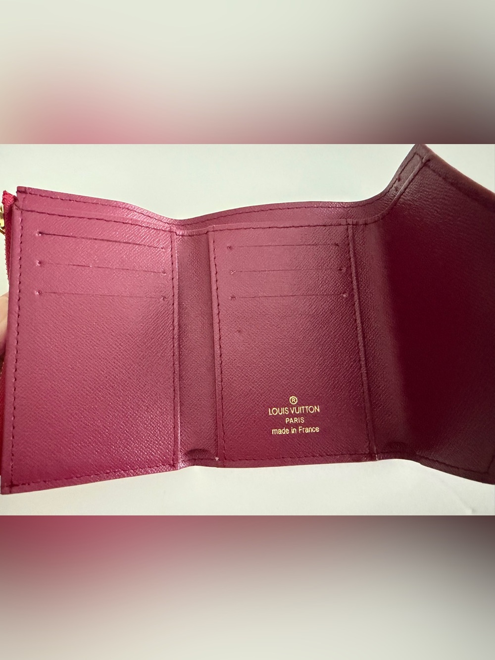 Burgundy Envelope Wallet - Picture 6 of 12